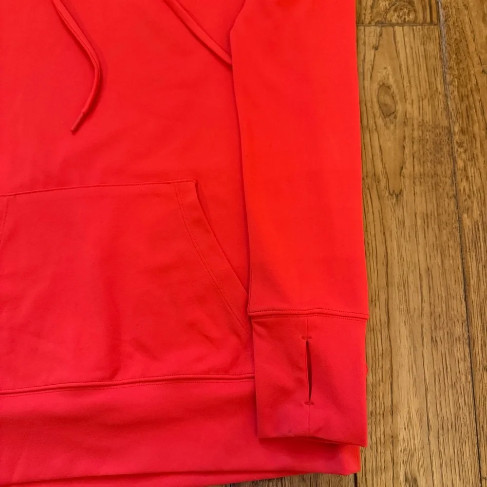 Lou & Grey Red Hoodie Sweatshirt Size Small NWT Thumbholes Athleisure - Picture 6 of 9